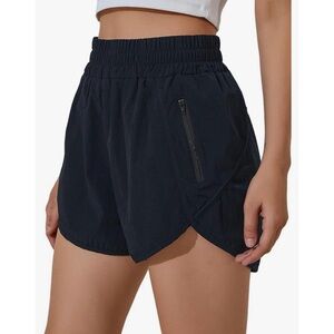Women's Running Shorts Elastic High Waisted Shorts